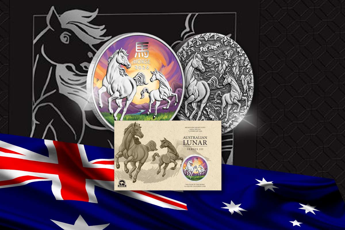 Lunar III Silber – Pferd 2026: Jetzt für Sammler - Antik Finish + Coin Show Special!