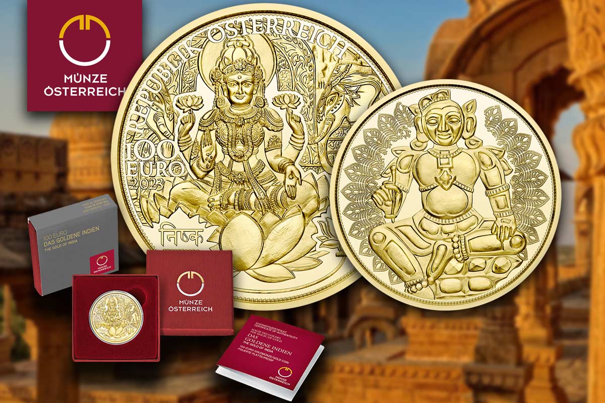 Magie des Goldes 2023 – Das goldene Indien – jetzt neues Motiv der Münze Österreich!