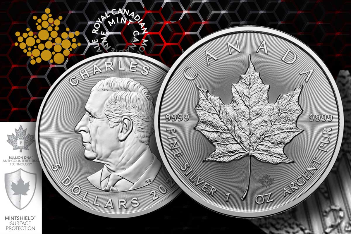 Silber Maple Leaf 2024 - der Klassiker aus Kanada jetzt mit Charles III. auf der Wertseite