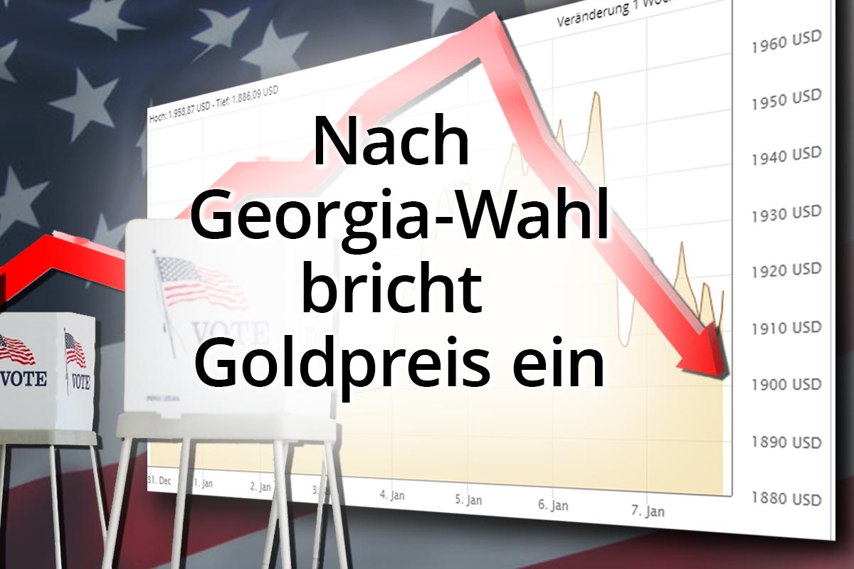 Nach Georgia-Wahl bricht Goldpreis ein