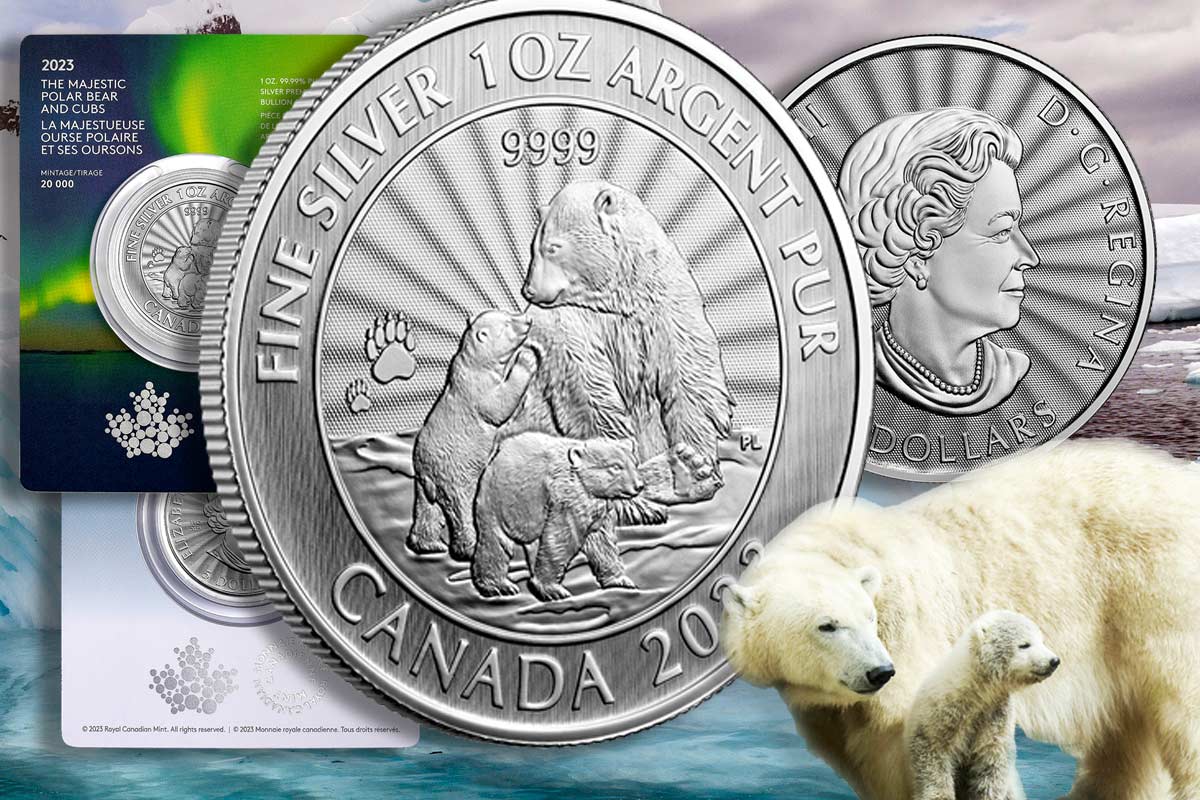 The Majestic Polar Bear and Cubs - Kanadas Polarbären - Neues Motiv 2023