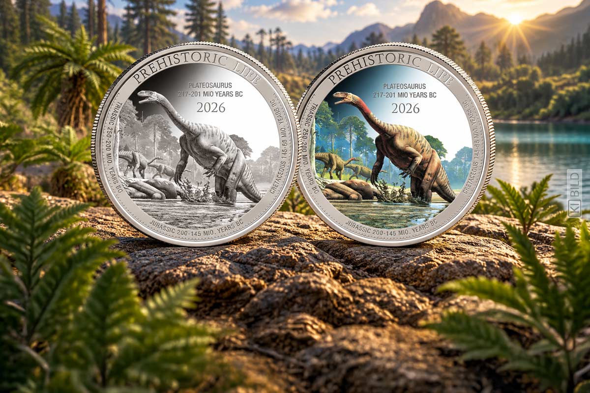 Prehistoric Life II Silber - Plateosaurus 2026: Jetzt sammeln!