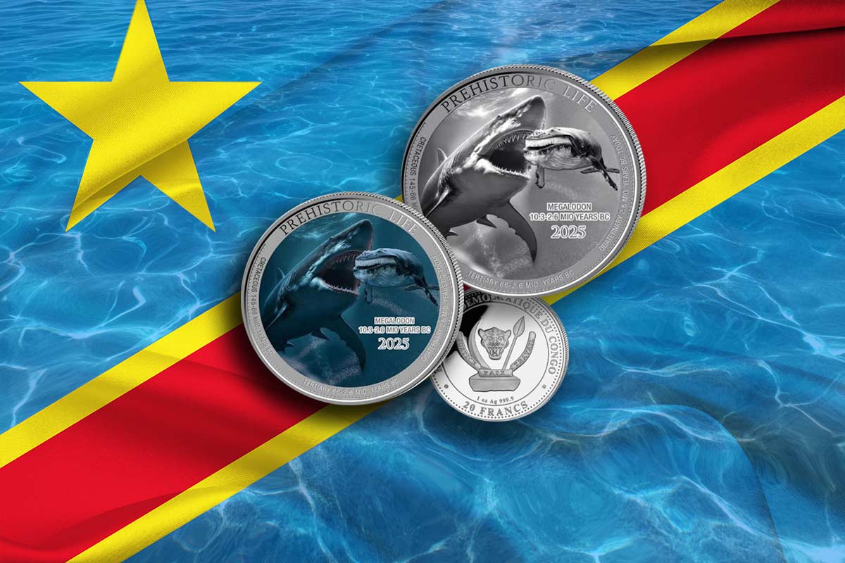 Prehistoric Life II Silber: Megalodon jetzt erhältlich!