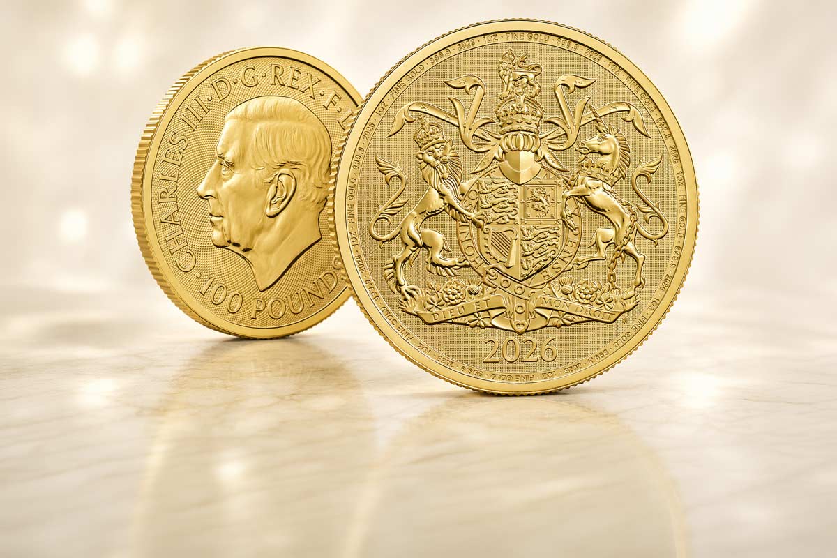 The Royal Arms Gold: 2026 Bullionmünze aus UK!