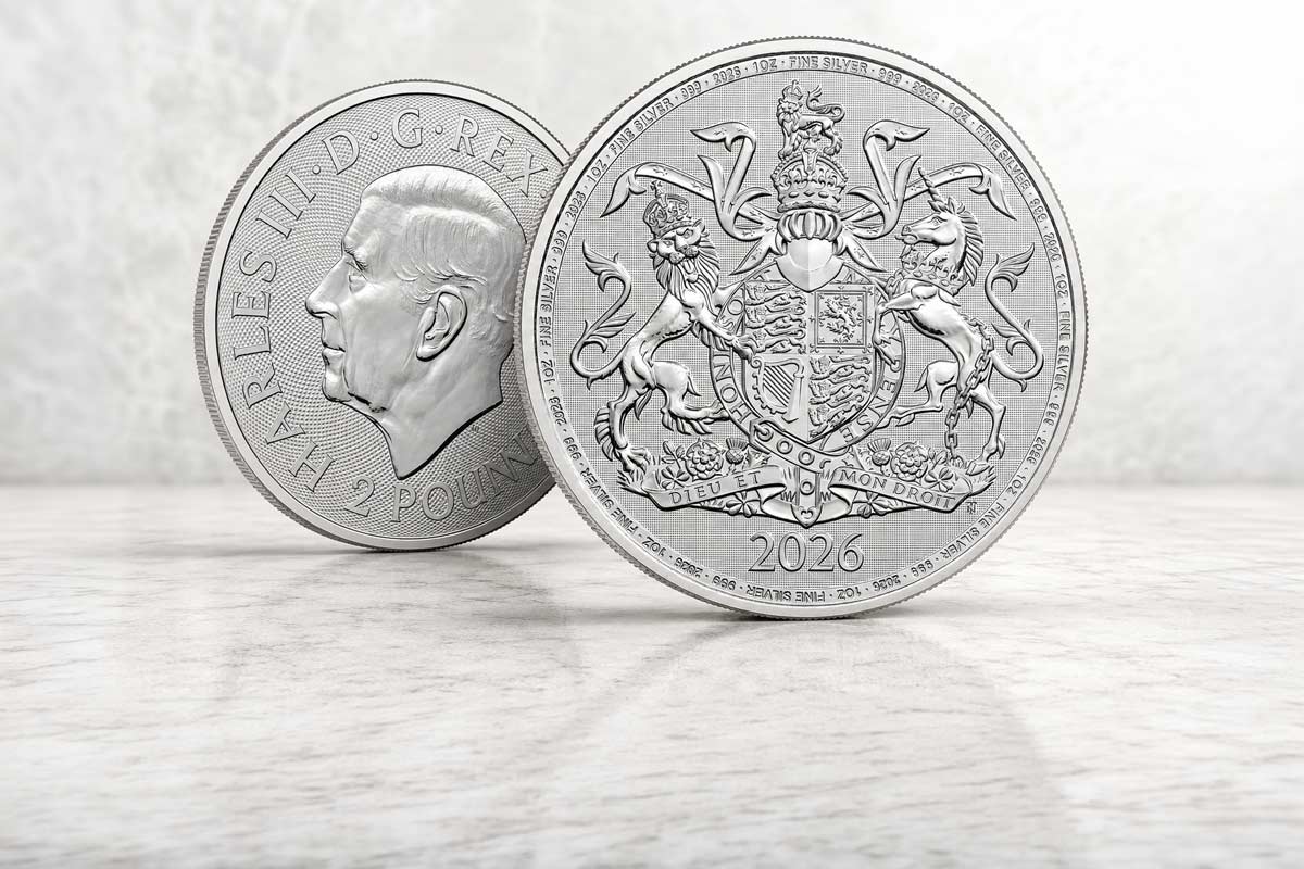 The Royal Arms Silber 2026: Neu von der Royal Mint in Bullion!