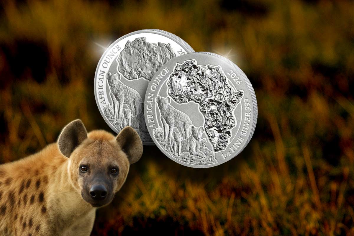 Ruanda African Ounce Silber  – Tüpfelhyäne 2026: Jetzt sammeln!