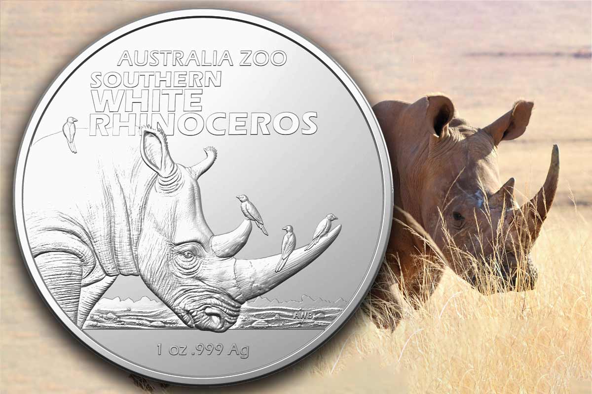 Serie Australia Zoo 2023 – Südliches Breitmaulnashorn in Silber: Jetzt hier!