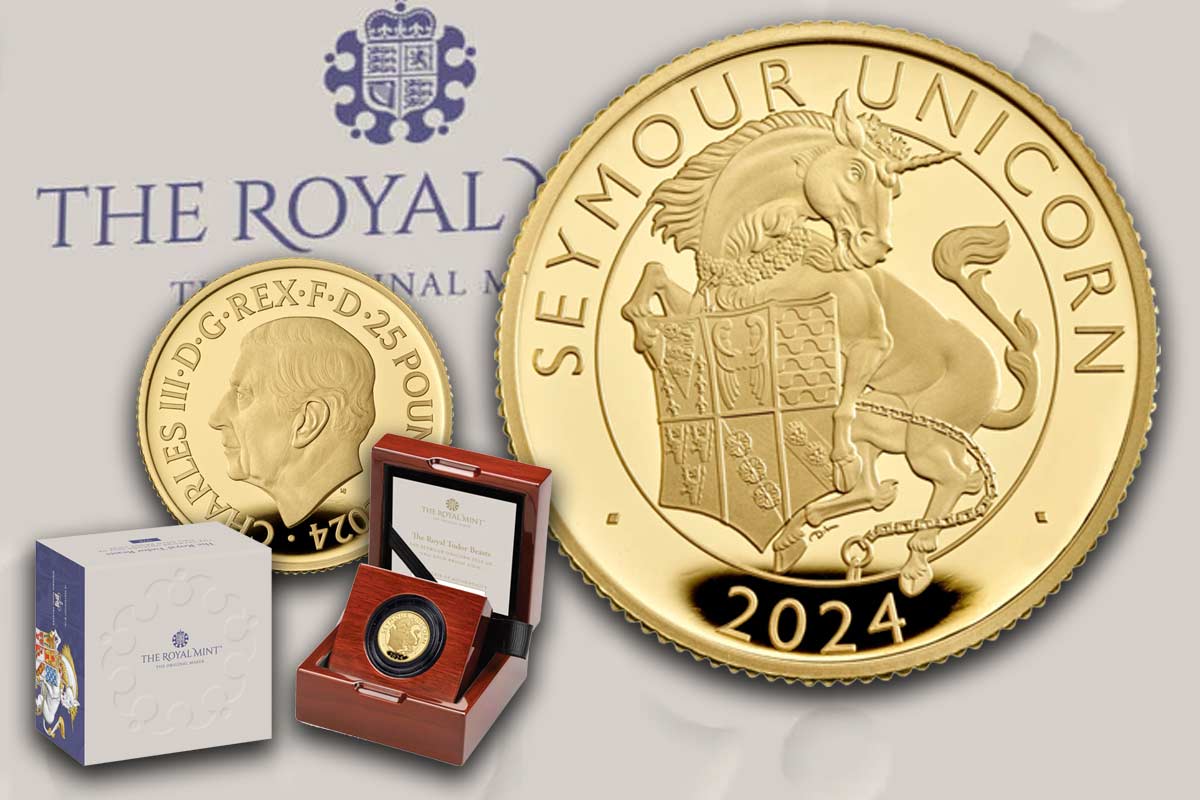 Seymour Unicorn 2024 der Royal Mint: Royal Tudor Beasts!