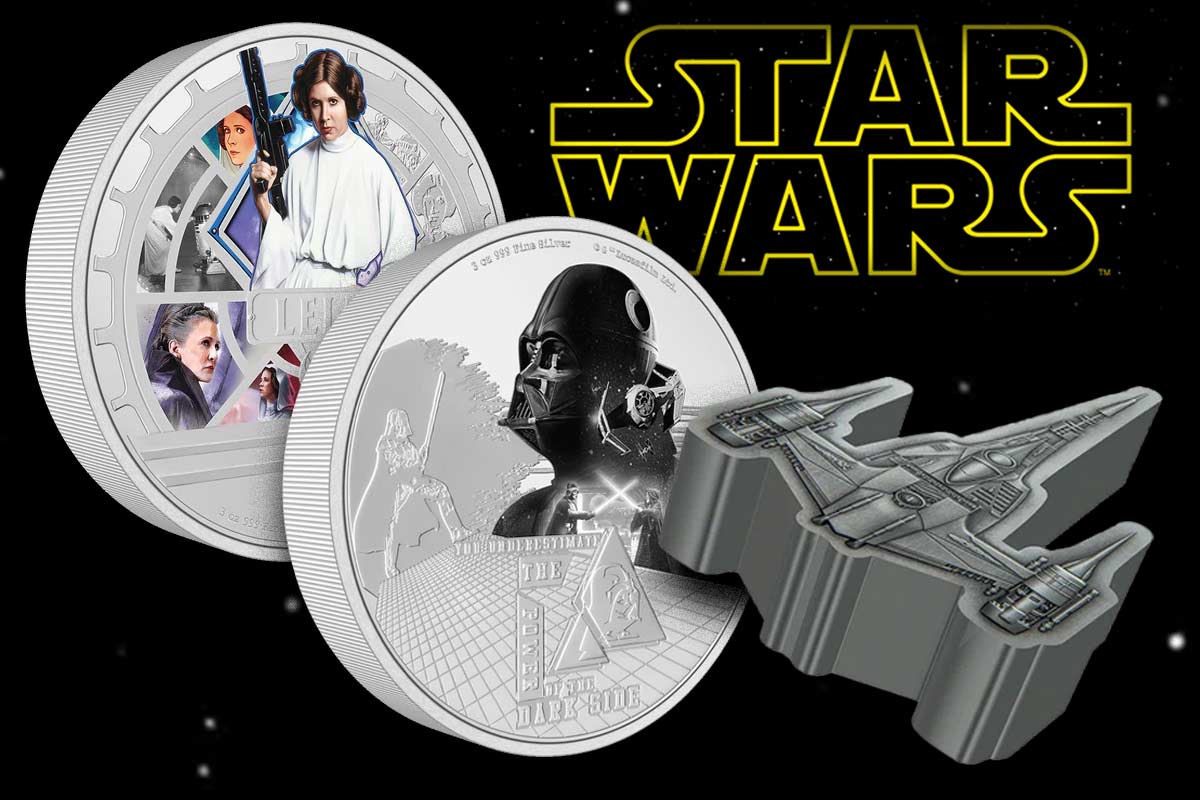 Das Neueste von Star Wars Silber: Princess Leia, Darth Vader und N-1 Starfighter!