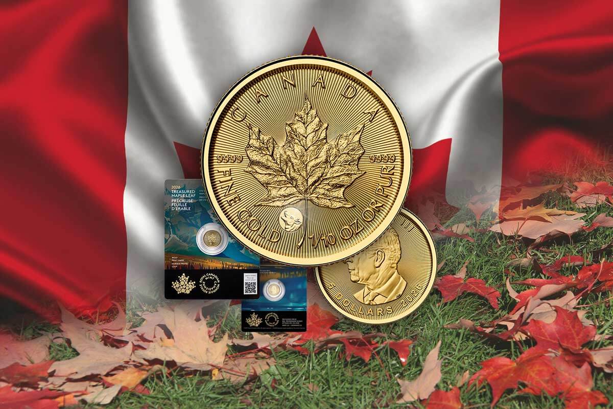 Treasured Gold Maple Leaf 2026 – Wolf Privy Mark – Bullionmünze aus Kanada!