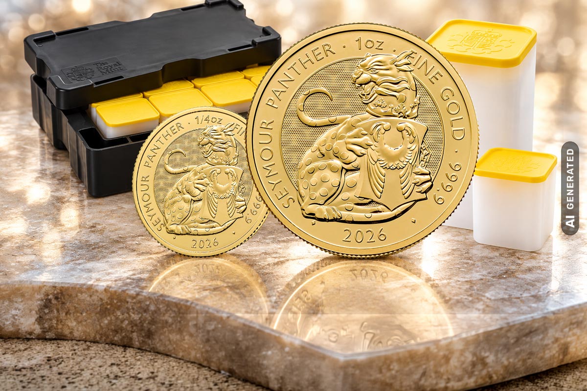 Royal Tudor Beasts Gold - Seymour Panther 2026: Neu aus UK!