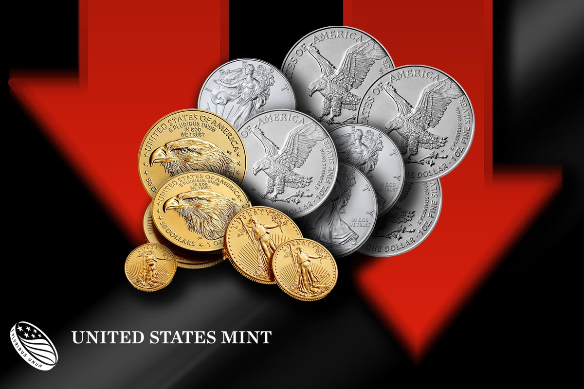 US Mint – Markanter Absatzrückgang bei American Eagles in Gold und Silber