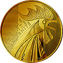 Frankreich Hahn Goldmünze