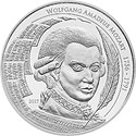 Mozart Coin auch in Silber für alle Musikliebhaber