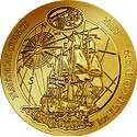 Nautical Ounce Ruanda Goldmünze auf allen Weltmeeren unterwegs