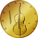 Musikinstrumente in Gold Gedenkmünze