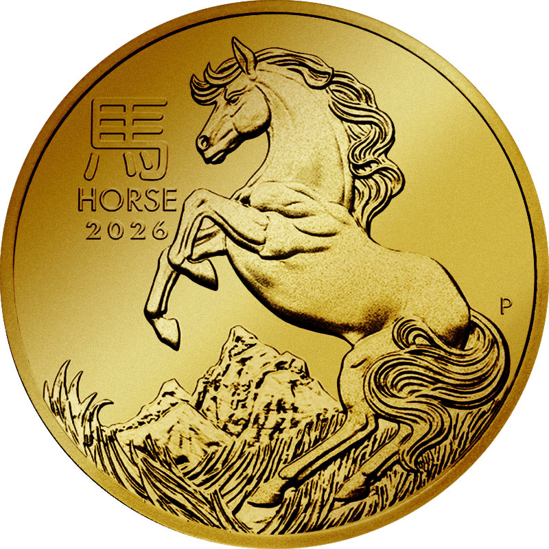 Lunar Serie III Gold Pferd
