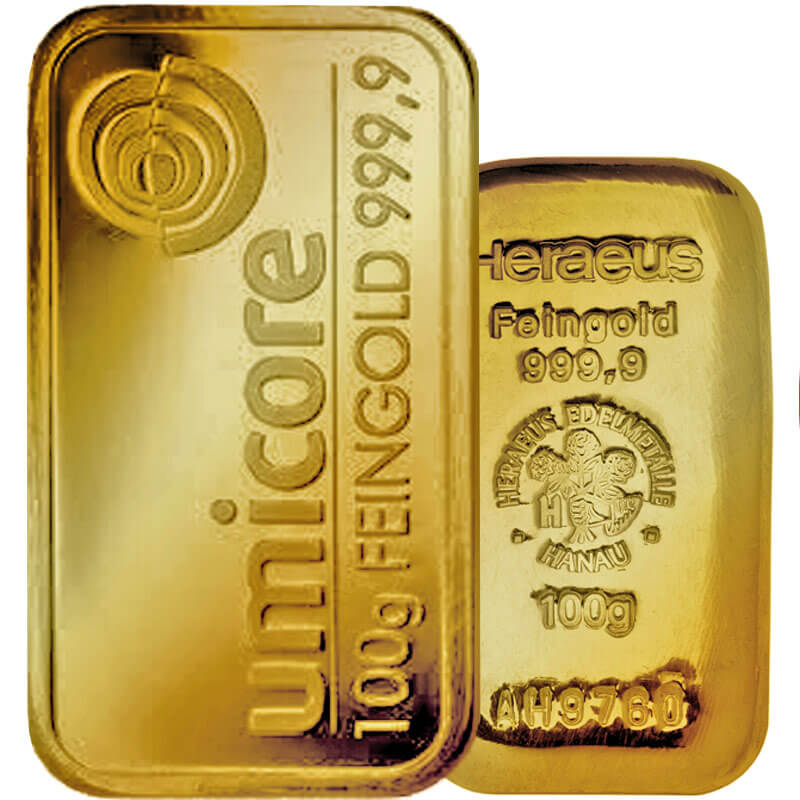 100g Goldbarren kaufen | Preis vergleichen mit GOLD.DE