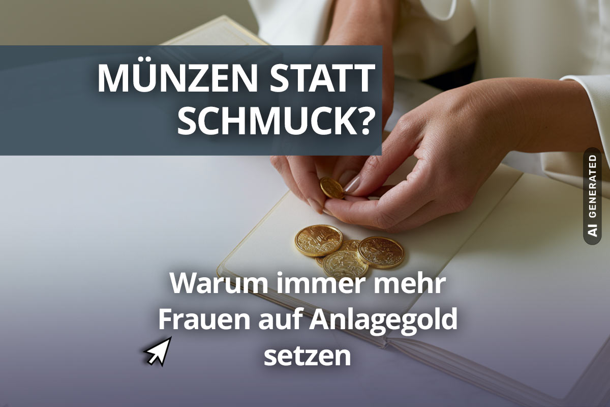 Frauen und Gold? Goldbarren statt Goldschmuck!