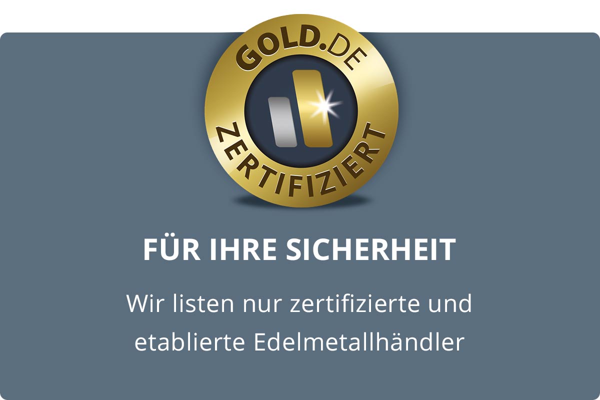 GOLD.DE zertifiziert: Das Siegel für mehr Sicherheit