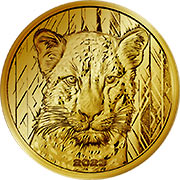 African Leopard Ghana Goldmünzen