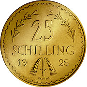 Schilling Österreich Goldmünze