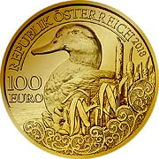 Wildtiere Österreich Goldmünze