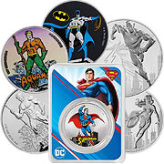 DC Comics Silbermünze