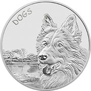 Dogs Fiji Silbermünze