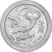 Eule von Athen Silbermünze