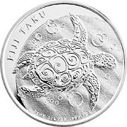 Fiji Taku Schildkröte Silbermünze