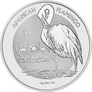 Flamingo Virgin Islands Silbermünze