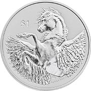 Pegasus Silbermünze