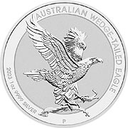 Wedge-tailed Eagle Silbermünze