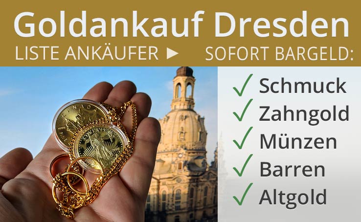 Goldhändler in Dresden