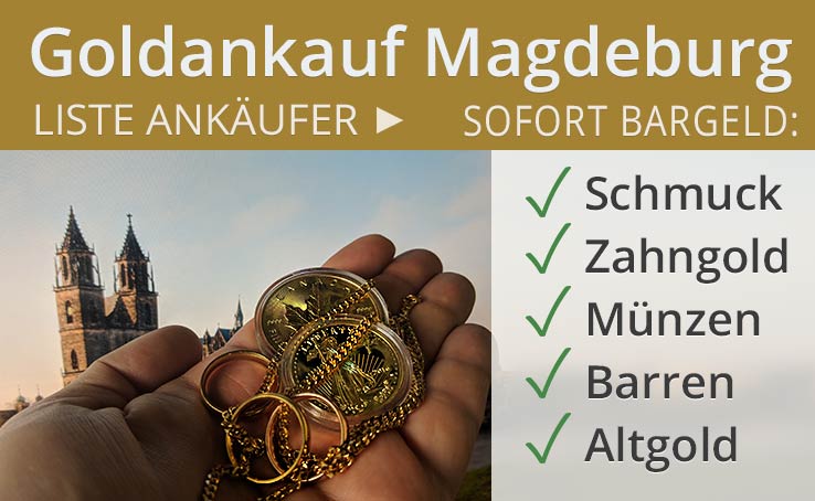 Goldhändler in Magdeburg