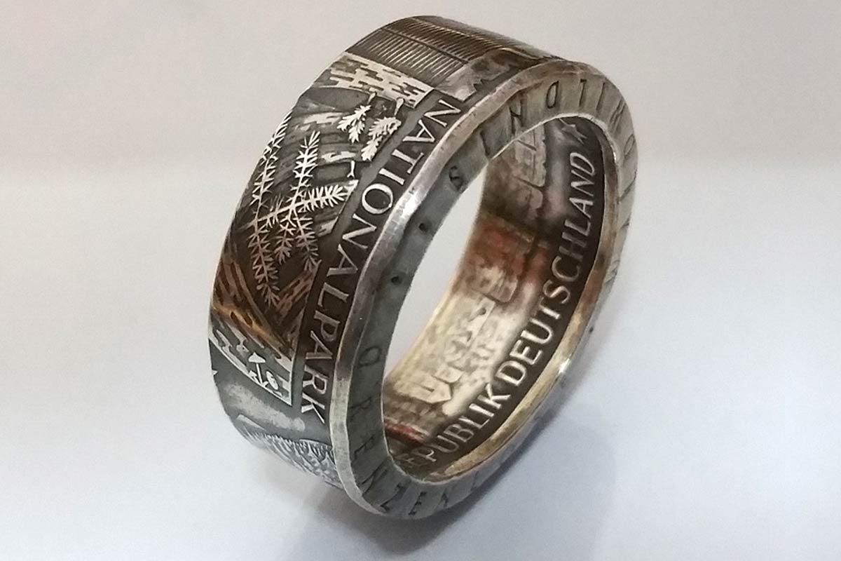 Münzring 10 Euro Gedenkmünze Silber