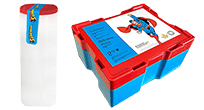 Superman Silber Tube und Masterbox