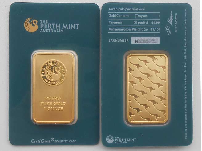Goldbarren Fälschung der Perth Mint