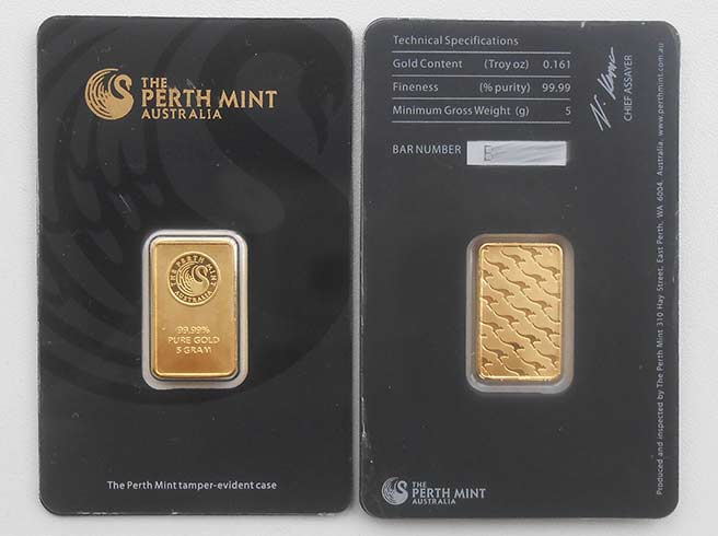 Fälschung Perth Mint Goldbarren Fake