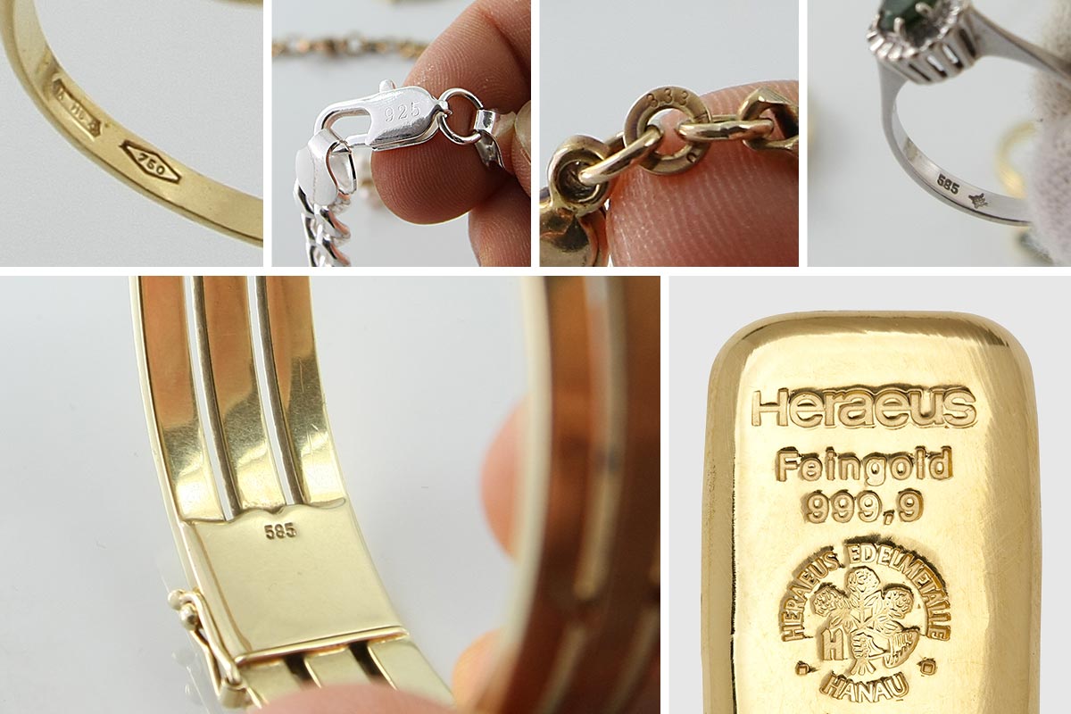 Die Punze Bei Gold Und Silber