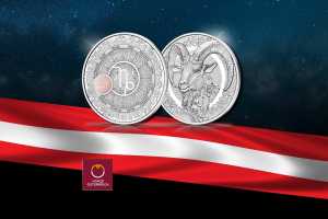 Österreich: Neue 20 Euro-Silber-Serie - in Silber: Sternbilder - Steinbock 2025