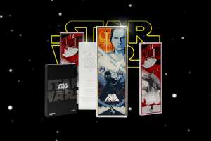 Rise of Skywalker + Last Jedi: 2 x Star Wars Silber im Poster-Style!