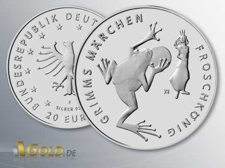 20 Euro Gedenkmünze 2018 - 200 Jahre Grimms Märchen Froschkönig