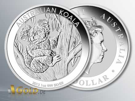 Australian Koala 2013 in Silber, 1 oz