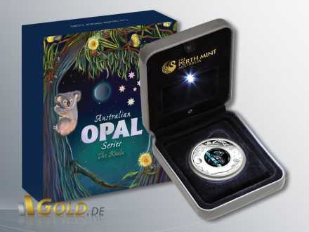 Australian Opal Series, Verpackung mit beleuchteter Schatulle