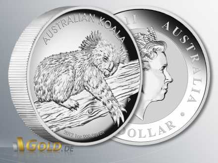 High Relief Koala in Silber 1 oz von 2012