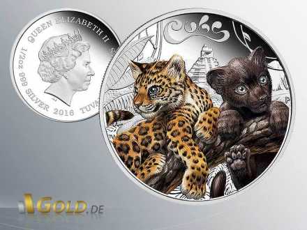 The Cubs - Jaguar 2016 1/2oz Silber Colored Proof