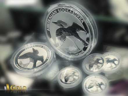 Kookaburra Münzen, gekapselt