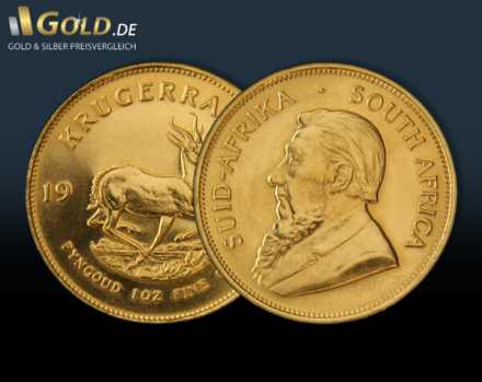 Goldmünze Krügerrand Vorder und Rückseite